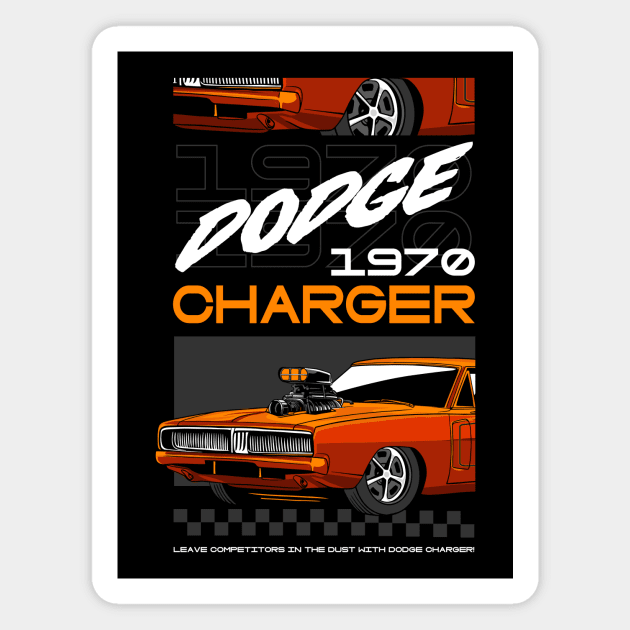 American Charger SRT Car Magnet by milatees